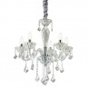 IDEAL LUX TIEPOLO SP5 SOSPENSIONE IN VETRO SOFFIATO CON ELEMENTI IN CRISTALLO 5x40W E14