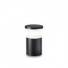 IDEAL LUX TORRE PT1 SMALL NERO PALO DA ESTERNO IN ALLUMINIO CON DIFFUSORE OPALE IP44 15W E27
