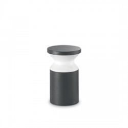 IDEAL LUX TORRE PT1 SMALL ANTRACITE PALO DA ESTERNO IN ALLUMINIO CON DIFFUSORE OPALE IP44 15W E27