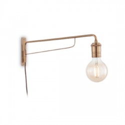 IDEAL LUX TRIUMPH AP1 APPLIQUE IN METALLO RIFINITA IN OTTONE INVECCHIATO 60W E27