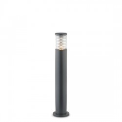 IDEAL LUX TRONCO PT1 BIG PALO DA ESTERNO IN ALLUMINIO ANTRACITE E CORPO LUCE IN VERO PIREX 60W IP44