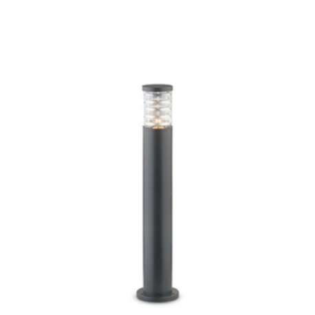 IDEAL LUX TRONCO PT1 BIG PALO DA ESTERNO IN ALLUMINIO ANTRACITE E CORPO LUCE IN VERO PIREX 60W IP44