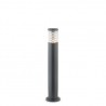 IDEAL LUX TRONCO PT1 BIG PALO DA ESTERNO IN ALLUMINIO ANTRACITE E CORPO LUCE IN VETRO PIREX 60W IP44