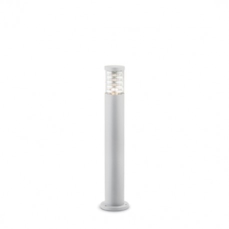 IDEAL LUX TRONCO PT1 BIG PALO DA ESTERNO IN ALLUMINIO BIANCO E CORPO LUCE IN VERO PIREX 60W IP44