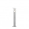 IDEAL LUX TRONCO PT1 BIG PALO DA ESTERNO IN ALLUMINIO BIANCO E CORPO LUCE IN VERO PIREX 60W IP44