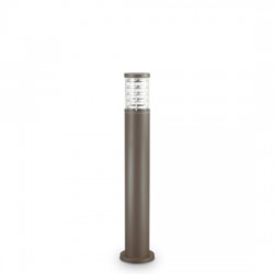 IDEAL LUX TRONCO PT1 BIG PALO DA ESTERNO IN ALLUMINIO COFFEE E CORPO LUCE IN VERO PIREX 60W IP44