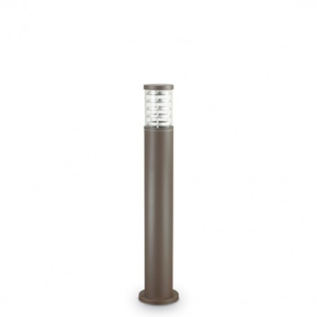 IDEAL LUX TRONCO PT1 BIG PALO DA ESTERNO IN ALLUMINIO COFFEE E CORPO LUCE IN VERO PIREX 60W IP44