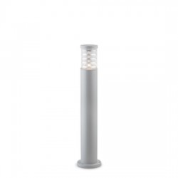 IDEAL LUX TRONCO PT1 BIG PALO DA ESTERNO IN ALLUMINIO GRIGIO E CORPO LUCE IN VETRO PIREX 60W IP44