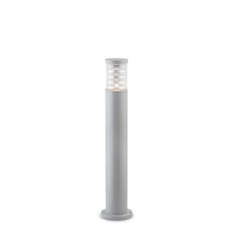 IDEAL LUX TRONCO PT1 BIG PALO DA ESTERNO IN ALLUMINIO GRIGIO E CORPO LUCE IN VETRO PIREX 60W IP44