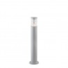 IDEAL LUX TRONCO PT1 BIG PALO DA ESTERNO IN ALLUMINIO GRIGIO E CORPO LUCE IN VETRO PIREX 60W IP44