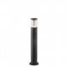 IDEAL LUX TRONCO PT1 BIG PALO DA ESTERNO IN ALLUMINIO NERO E CORPO LUCE IN VETRO PIREX 60W IP44