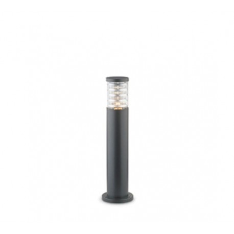IDEAL LUX TRONCO PT1 SMALL PALO DA ESTERNO IN ALLUMINIO NERO E CORPO LUCE IN VETRO PIREX 60W IP44