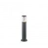 IDEAL LUX TRONCO PT1 SMALL PALO DA ESTERNO IN ALLUMINIO NERO E CORPO LUCE IN VETRO PIREX 60W IP44