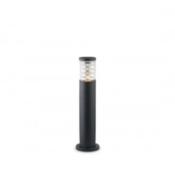 IDEAL LUX TRONCO PT1 SMALL PALO DA ESTERNO IN ALLUMINIO NERO CORPO LUCE IN VETRO PIREX 60W IP44