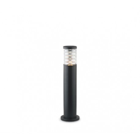 IDEAL LUX TRONCO PT1 SMALL PALO DA ESTERNO IN ALLUMINIO NERO CORPO LUCE IN VETRO PIREX 60W IP44