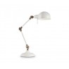 IDEAL LUX TRUMAN TL1 LAMPADA DA TAVOLO IN METALLO BIANCO OPACO E DIFFUSORE SMALTATO ALL'INTERNO 60W E27