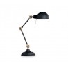 IDEAL LUX TRUMAN TL1 LAMPADA DA TAVOLO IN METALLO NERO OPACO E DIFFUSORE SMALTATO ALL'INTERNO 60W E27