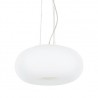 IDEAL LUX ULISSE SP3 D42 PLAFONIERA IN VETRO BIANCO SOFFIATO E ACIDATO 3x60W E27