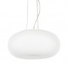 IDEAL LUX ULISSE SP3 D52 SOSPENSIONE IN VETRO BIANCO SOFFIATO E ACIDATO 3x60W E27