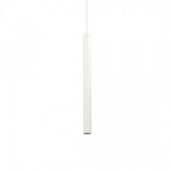 IDEAL LUX ULTRATHIN SP1 SMALL SOSPENSIONE CON ROSONE E DIFFUSORE IN METALLO RIFINITO bianco 12W 760lm