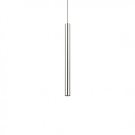 IDEAL LUX ULTRATHIN SP1 SMALL SOSPENSIONE CON ROSONE E DIFFUSORE IN METALLO RIFINITO CROMO 12W 760lm