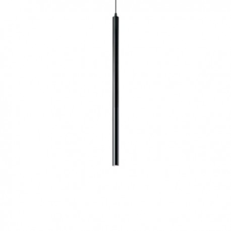 IDEAL LUX ULTRATHIN SP1 SMALL SOSPENSIONE CON ROSONE E DIFFUSORE IN METALLO RIFINITO NERO 12W 760lm