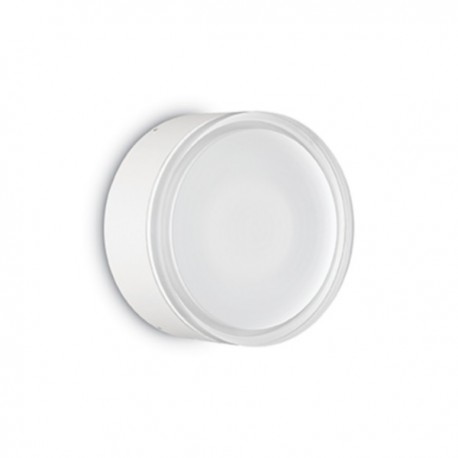 IDEAL LUX URANO PL1 BIG BIANCO LAMPADA DA SOFFITTO IN ALLUMINIO CON DIFFUSORE SATINATO 15W GX53 IP44