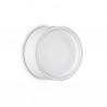 IDEAL LUX URANO PL1 BIG BIANCO LAMPADA DA SOFFITTO IN ALLUMINIO CON DIFFUSORE SATINATO 15W GX53 IP44