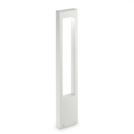 IDEAL LUX VEGA PT1 BIANCO LAMPADA DA TERRA IN ALLUMINIO CON DIFFUSORE IN VETRO TEMPERATO 15W G9 IP44