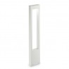 IDEAL LUX VEGA PT1 BIANCO LAMPADA DA TERRA IN ALLUMINIO CON DIFFUSORE IN VETRO TEMPERATO 15W G9 IP44