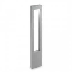 IDEAL LUX VEGA PT1 GRIGIO LAMPADA DA TERRA IN ALLUMINIO CON DIFFUSORE IN VETRO TEMPERATO 15W G9 IP44