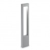 IDEAL LUX VEGA PT1 GRIGIO LAMPADA DA TERRA IN ALLUMINIO CON DIFFUSORE IN VETRO TEMPERATO 15W G9 IP44