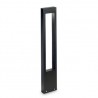 IDEAL LUX VEGA PT1 NERO LAMPADA DA TERRA IN ALLUMINIO CON DIFFUSORE IN VETRO TEMPERATO 15W G9 IP44