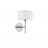 IDEAL LUX WOODY AP1 APPLIQUE IN METALLO CROMATO CON  DIFFUSORE BIANCO 40W G9