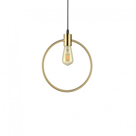 IDEAL LUX ABC SP1 ROUND SOSPENSIONE IN METALLO RIFINITO OTTONE SATINATO E27 70W