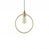 IDEAL LUX ABC SP1 ROUND SOSPENSIONE IN METALLO RIFINITO OTTONE SATINATO E27 70W