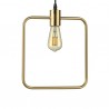 IDEAL LUX ABC SP1 SQUARE SOSPENSIONE IN METALLO RIFINITO OTTONE SATINATO E27 70W