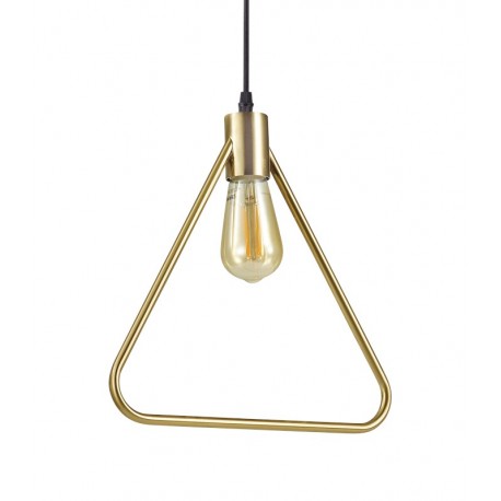 IDEAL LUX ABC SP1 TRIANGLE SOSPENSIONE IN METALLO RIFINITO OTTONE SATINATO E27 70W