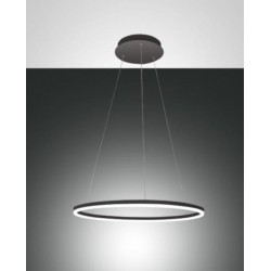 FABAS LUCE 3508-40-101 | GIOTTO SOSPENSIONE LED nera IN METALLO E METACRILATO 36W 3240lm DIMMERABILE WARM WHITE