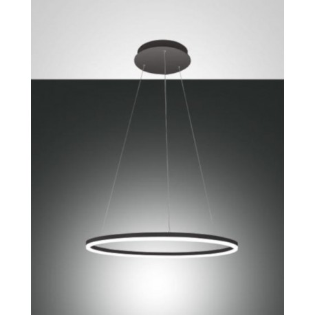 FABAS LUCE 3508-40-101 | GIOTTO SOSPENSIONE LED nera IN METALLO E METACRILATO 36W 3240lm DIMMERABILE WARM WHITE