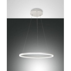 FABAS LUCE 3508-40-102 | GIOTTO SOSPENSIONE LED bianca IN METALLO E METACRILATO 36W 3240lm DIMMERABILE WARM WHITE