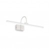 IDEAL LUX BONJOUR AP1 SMALL LAMPADA DA PARETE BIANCA CON DIFFUSORE IN LASTRA DI VETRO LED 8W 650m