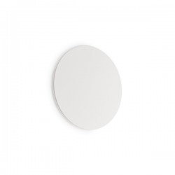 IDEAL LUX COVER AP1 ROUND SMALL BIANCO APPLIQUE LED IN METALLO CON DIFFUSORE OPALE 9W 943lm 