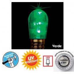 WIMEX 4500936 LAMPADINA PER LUMINARIE LineaLED E14 3LED V14 5LM VERDE