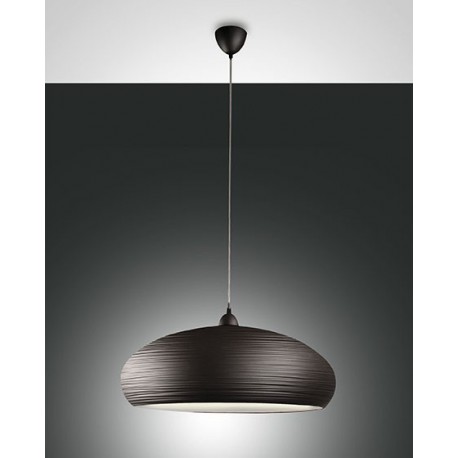 FABAS LUCE 3161-45-251 SOSPENSIONE LODGE IN METALLO COLOR MARRONE SCURO 60W D: 600mm