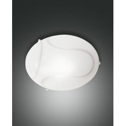 FABAS LUCE 3521-61-102 MAGMA PLAFONIERA metallo e vetro in lastra E27