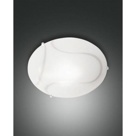 FABAS LUCE 3521-61-102 MAGMA PLAFONIERA metallo e vetro in lastra E27