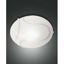 FABAS LUCE 3521-65-102 MAGMA PLAFONIERA metallo e vetro in lastra 2XE27