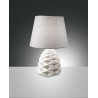 FABAS LUCE 3533-30-102 LAMPADA TAVOLO DUCHESSA BIANCO Struttura in metallo, ceramica e tessuto E27