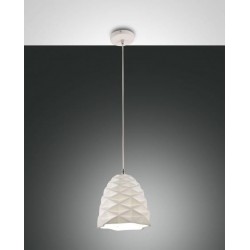 FABAS LUCE 3533-40-102 SOSPENSIONE DUCHESSA BIANCO Struttura in metallo e ceramica E27